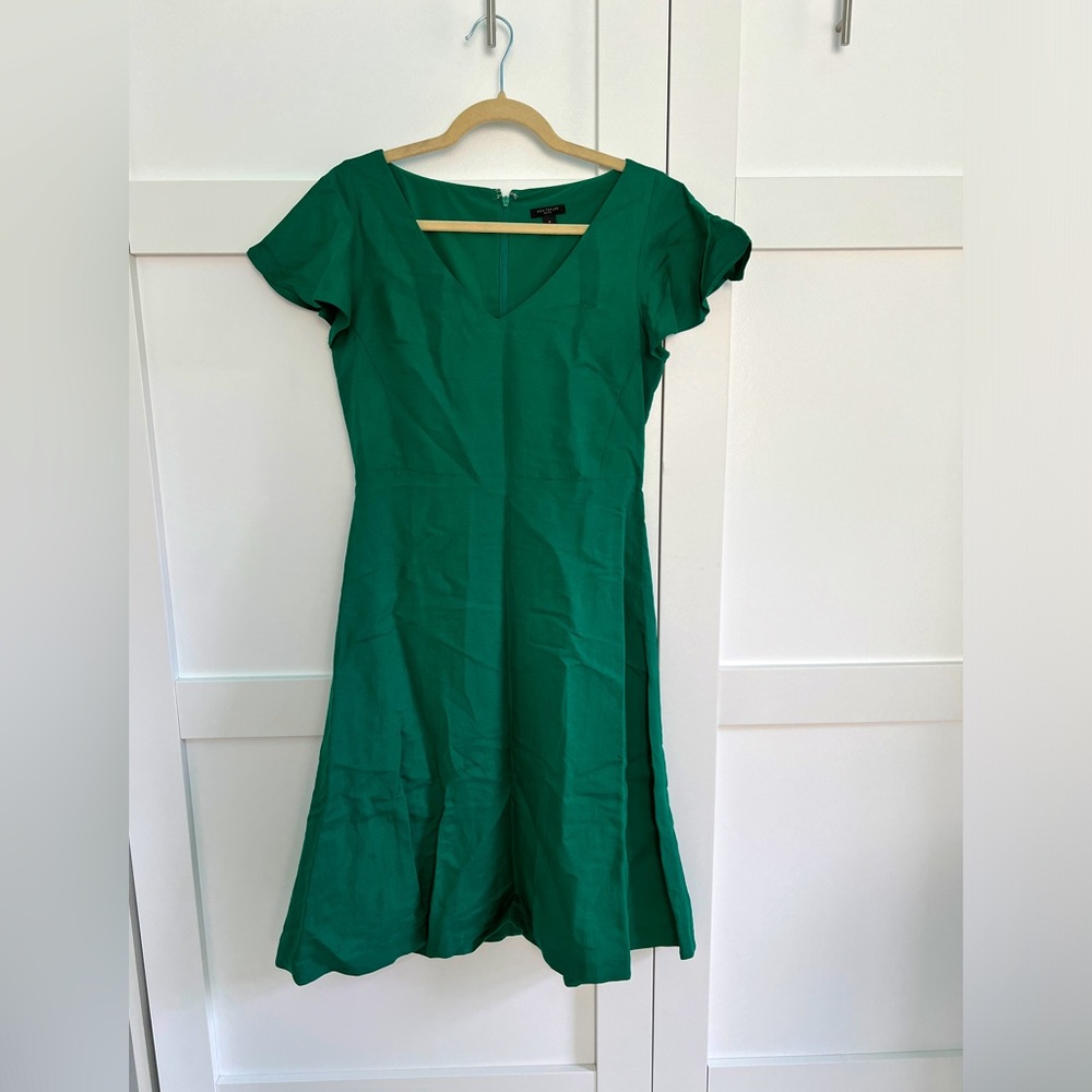 Ann Taylor green linen lined dress (say that ten times fast).